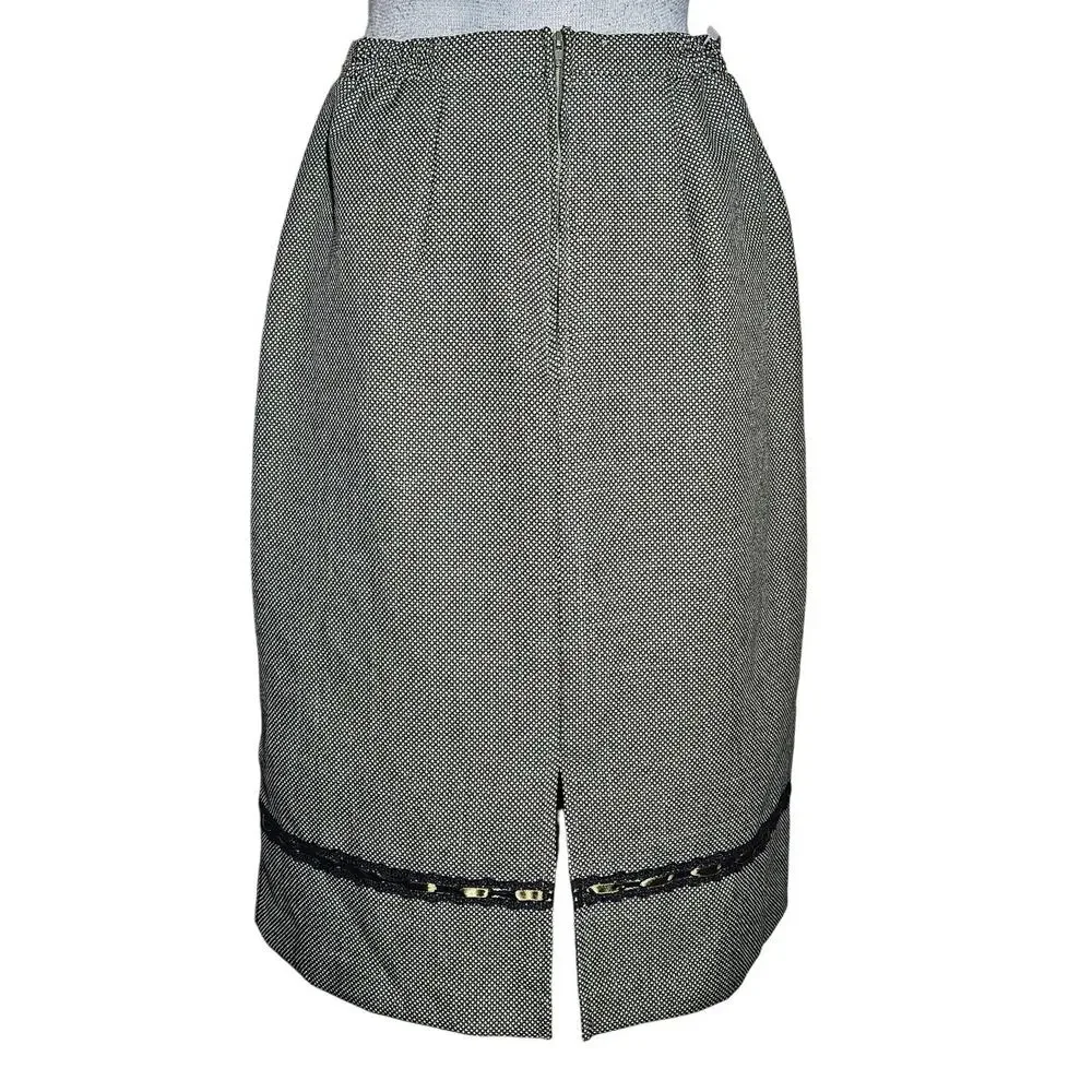 Brown Knee Length Pencil Skirt Size 8